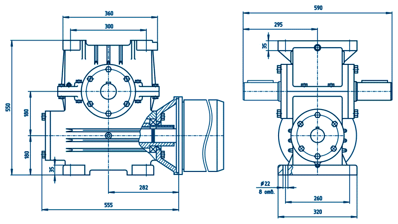 Мотор - редуктор 1МЧ-180
