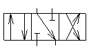 Схемы распределения рабочей жидкости для распределителей Ду=20, 32 мм